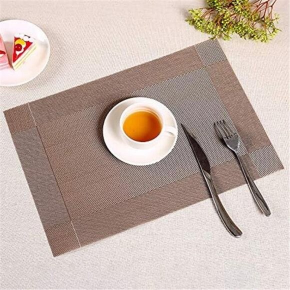 Placemats, Place Mats for Kitchen Dining Table, Heat-Resistant Anti-Skid Stain - Picture 5 of 7